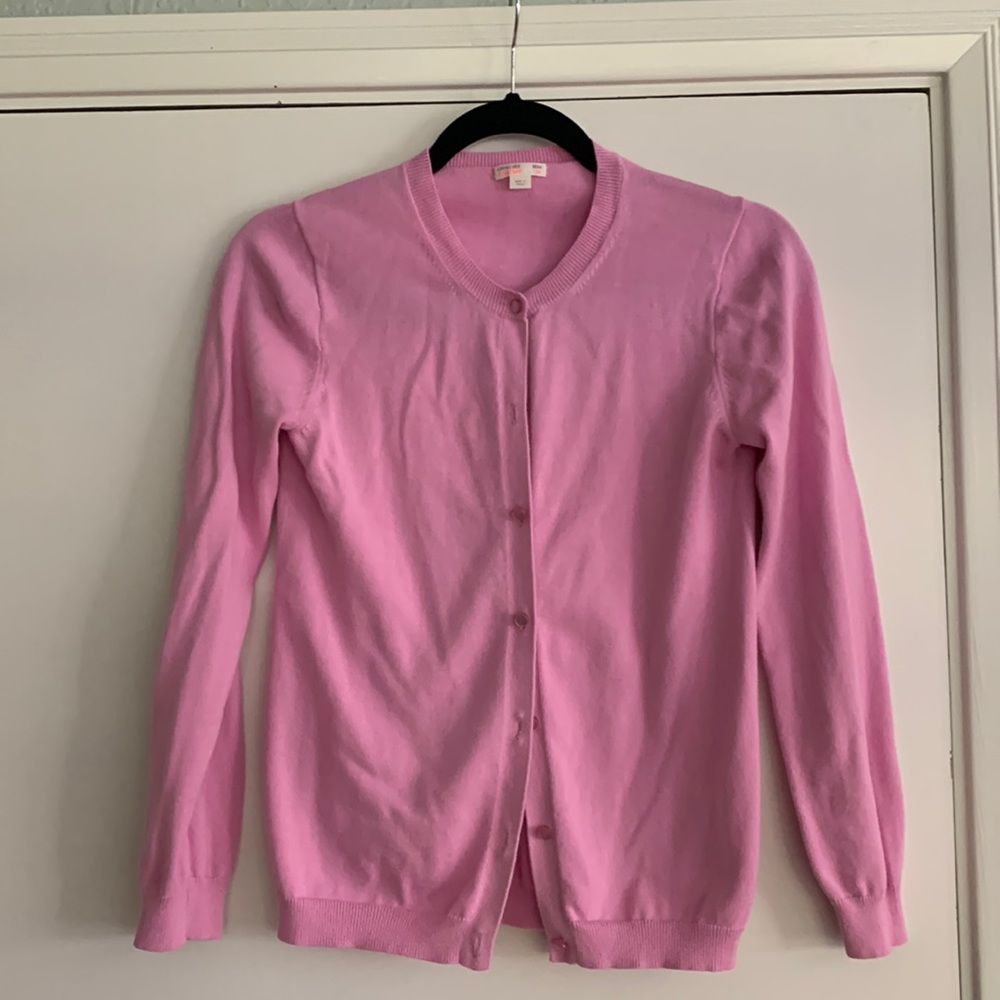 Crewcuts pink cardigan. Size 16.